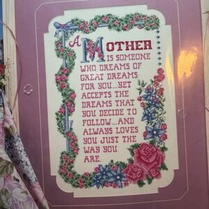 BUCILLA Counted Cross Stitch Kit A MOTHER IS 12 x 18 Inch Rosemary Hayes New